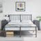 vidaXL - Nachtkastjes - 2 - st - 34,5x39x62 - cm - staal - antracietkleurig