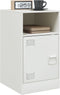 vidaXL - Nachtkastjes - 2 - st - 34,5x39x62 - cm - staal - wit