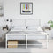 vidaXL - Nachtkastjes - 2 - st - 34,5x39x62 - cm - staal - wit