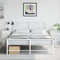 vidaXL - Nachtkastjes - 2 - st - 34,5x39x62 - cm - staal - wit