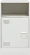 vidaXL - Nachtkastjes - 2 - st - 34,5x39x62 - cm - staal - wit