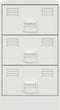 vidaXL - Nachtkastjes - 2 - st - 34,5x39x62 - cm - staal - wit