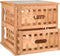 vidaXL - Nachtkastjes - 2 - st - 34x34x34 - cm - massief - walnotenhout