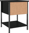 vidaXL - Nachtkastjes - 2 - st - 34x35,5x45 - cm - bewerkt - hout - zwart