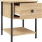 vidaXL - Nachtkastjes - 2 - st - 34x35,5x45 - cm - sonoma - eikenkleurig