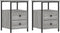 vidaXL - Nachtkastjes - 2 - st - 34x35,5x50 - cm - bewerkt - hout - grijs - sonoma - eiken