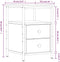vidaXL - Nachtkastjes - 2 - st - 34x35,5x50 - cm - bewerkt - hout - grijs - sonoma - eiken
