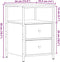 vidaXL - Nachtkastjes - 2 - st - 34x35,5x50 - cm - bewerkt - hout - oud - houtkleurig