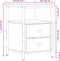 vidaXL - Nachtkastjes - 2 - st - 34x35,5x50 - cm - bewerkt - hout - zwart