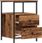 vidaXL - Nachtkastjes - 2 - st - 34x35,5x50 - cm - bewerkt - hout - oud - houtkleurig