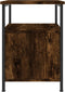 vidaXL - Nachtkastjes - 2 - st - 34x35,5x50 - cm - bewerkt - hout - gerookt - eikenkleur