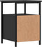 vidaXL - Nachtkastjes - 2 - st - 34x35,5x50 - cm - bewerkt - hout - zwart