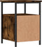 vidaXL - Nachtkastjes - 2 - st - 34x35,5x50 - cm - bewerkt - hout - gerookt - eikenkleur