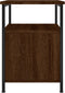 vidaXL - Nachtkastjes - 2 - st - 34x35,5x50 - cm - bewerkt - hout - bruin - eikenkleur