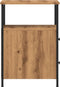 vidaXL - Nachtkastjes - 2 - st - 34x35,5x50 - cm - bewerkt - hout - artisanaal - eiken
