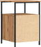 vidaXL - Nachtkastjes - 2 - st - 34x35,5x50 - cm - bewerkt - hout - artisanaal - eiken