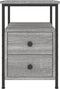 vidaXL - Nachtkastjes - 2 - st - 34x35,5x50 - cm - bewerkt - hout - grijs - sonoma - eiken
