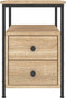 vidaXL - Nachtkastjes - 2 - st - 34x35,5x50 - cm - sonoma - eikenkleurig