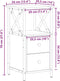 vidaXL - Nachtkastjes - 2 - st - 34x35,5x70 - cm - bewerkt - hout - oud - houtkleurig