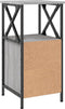 vidaXL - Nachtkastjes - 2 - st - 34x35,5x70 - cm - bewerkt - hout - grijs - sonoma - eiken