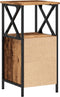 vidaXL - Nachtkastjes - 2 - st - 34x35,5x70 - cm - bewerkt - hout - oud - houtkleurig