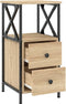 vidaXL - Nachtkastjes - 2 - st - 34x35,5x70 - cm - sonoma - eikenkleurig