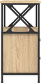 vidaXL - Nachtkastjes - 2 - st - 34x35,5x70 - cm - sonoma - eikenkleurig