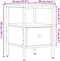 vidaXL - Nachtkastjes - 2 - st - 34x36x50 - cm - bewerkt - hout - oud - houtkleurig