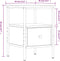 vidaXL - Nachtkastjes - 2 - st - 34x36x50 - cm - bewerkt - hout - grijs - sonoma - eiken