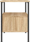 vidaXL - Nachtkastjes - 2 - st - 34x36x50 - cm - bewerkt - hout - sonoma - eikenkleurig