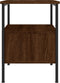 vidaXL - Nachtkastjes - 2 - st - 34x36x50 - cm - bewerkt - hout - bruin - eikenkleur