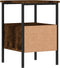 vidaXL - Nachtkastjes - 2 - st - 34x36x50 - cm - bewerkt - hout - gerookt - eikenkleurig