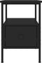 vidaXL - Nachtkastjes - 2 - st - 34x36x50 - cm - bewerkt - hout - zwart