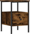 vidaXL - Nachtkastjes - 2 - st - 34x36x50 - cm - bewerkt - hout - gerookt - eikenkleurig