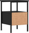 vidaXL - Nachtkastjes - 2 - st - 34x36x50 - cm - bewerkt - hout - zwart