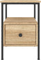 vidaXL - Nachtkastjes - 2 - st - 34x36x50 - cm - bewerkt - hout - sonoma - eikenkleurig