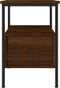 vidaXL - Nachtkastjes - 2 - st - 34x36x50 - cm - bewerkt - hout - bruin - eikenkleur