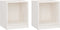 vidaXL - Nachtkastjes - 2 - st - 35,5x33,5x41,5 - cm - massief - grenenhout - wit