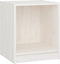 vidaXL - Nachtkastjes - 2 - st - 35,5x33,5x41,5 - cm - massief - grenenhout - wit