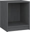vidaXL - Nachtkastjes - 2 - st - 35,5x33,5x41,5 - cm - massief - grenenhout - grijs