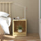 vidaXL - Nachtkastjes - 2 - st - 35,5x33,5x41,5 - cm - massief - grenenhout