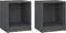 vidaXL - Nachtkastjes - 2 - st - 35,5x33,5x41,5 - cm - massief - grenenhout - grijs