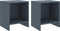 vidaXL - Nachtkastjes - 2 - st - 35x30x40 - cm - massief - grenenhout - lichtgrijs