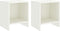 vidaXL - Nachtkastjes - 2 - st - 35x30x40 - cm - massief - grenenhout - wit