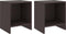 vidaXL - Nachtkastjes - 2 - st - 35x30x40 - cm - massief - grenenhout - donkerbruin