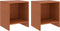 vidaXL - Nachtkastjes - 2 - st - 35x30x40 - cm - massief - grenenhout - honingbruin