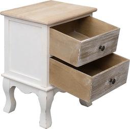 vidaXL - Nachtkastjes - 2 - st - 35x30x50 - cm - paulowniahout