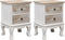 vidaXL - Nachtkastjes - 2 - st - 35x30x50 - cm - paulowniahout