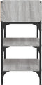 vidaXL - Nachtkastjes - 2 - st - 35x34,5x70 - cm - bewerkt - hout - grijs - sonoma - eiken