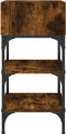vidaXL - Nachtkastjes - 2 - st - 35x34,5x70 - cm - bewerkt - hout - gerookt - eikenkleur